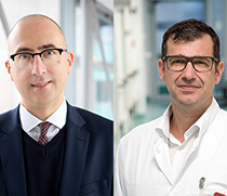 (v.l.): Prof. Dr. med. Dimitrios Mougiakakos und Prof. Dr. med. Michael Kreißl.